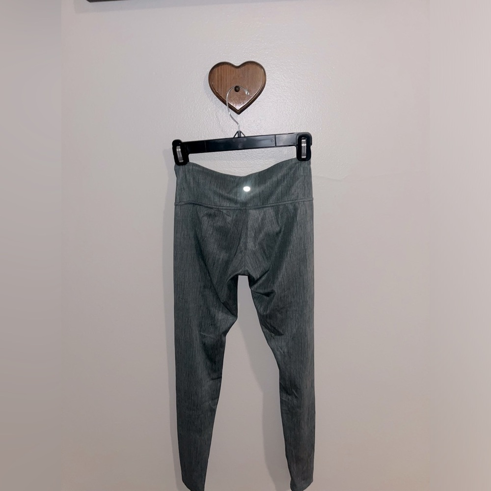 Lululemon green burlap earl wunder under pant fullux size 4
